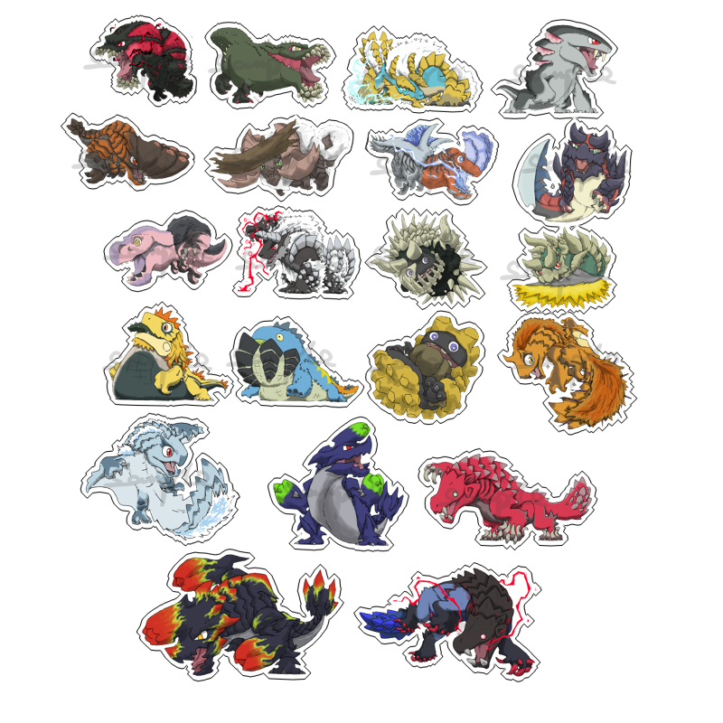 动漫周边周边怪物猎人雷狼龙/恐暴龙透明亚克力挂件新现货满包邮