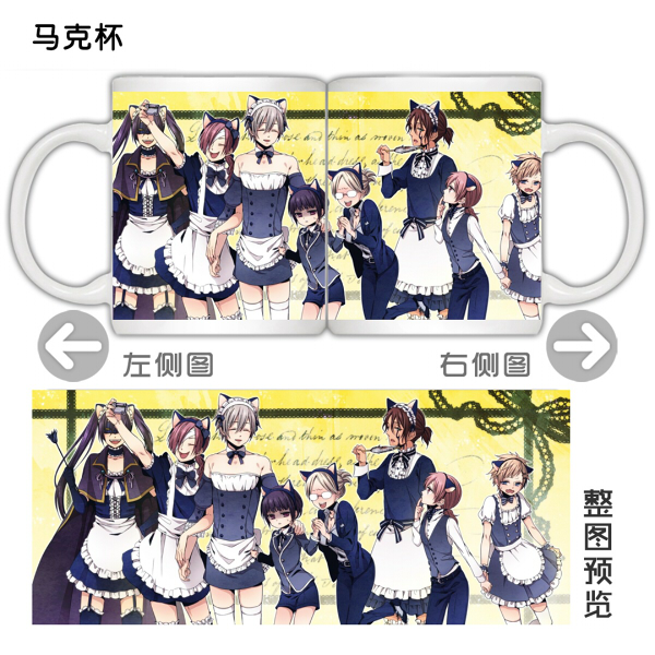 茶猫屋日本动漫周边妖狐×仆SS白鬼院凛凛蝶马克杯水杯满百包邮新
