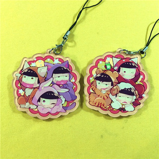 茶猫屋日本动漫周边阿松毛绒布偶装阿松一松椴松亚克力挂件满包邮