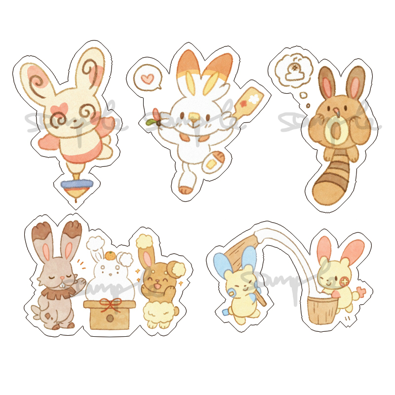 动漫游戏周边周边口袋妖怪炎兔儿透明亚克力挂件全新现货满百包邮