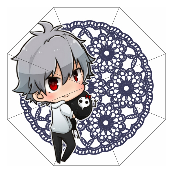 茶猫屋日本动漫周边新世纪福音战士EVA三折伞晴雨伞满百包邮新品