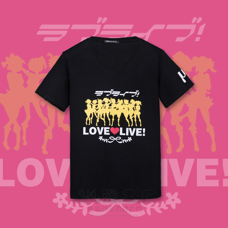 茶猫屋日本动漫周边love live全员南小鸟东条希LL大法主题短袖T恤
