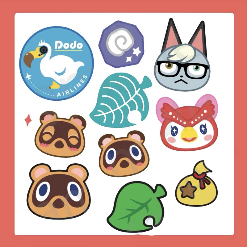 茶猫屋日本动漫周边动物之森/森友会狸猫杰克透明亚克力挂件包邮