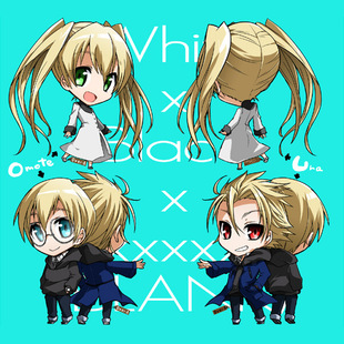 茶猫屋日本原单散货周边血界战线玛丽威廉双面亚克力挂件满 包邮