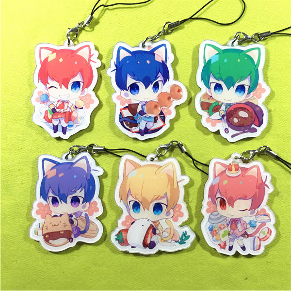 茶猫屋日本动漫周边阿松猫耳q版亚克力挂件满百包邮淘金币现货