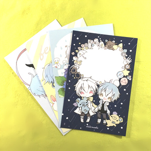 茶猫屋日本动漫周边DMMD戏剧性谋杀Q版苍叶颗粒明信片卡片满包邮