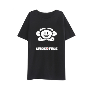 茶猫屋日本动漫周边传说之下UNDERTALE小花短袖T恤夏款满百包邮