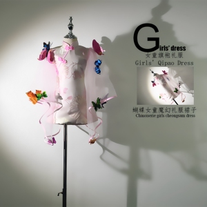 女童旗袍礼服唐装中国风走秀舞台