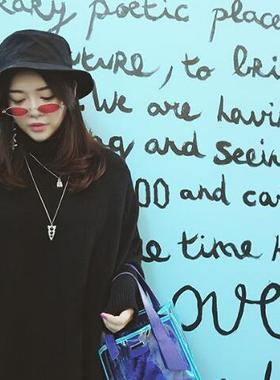 墨镜秦岚同款复古风原宿太阳眼镜