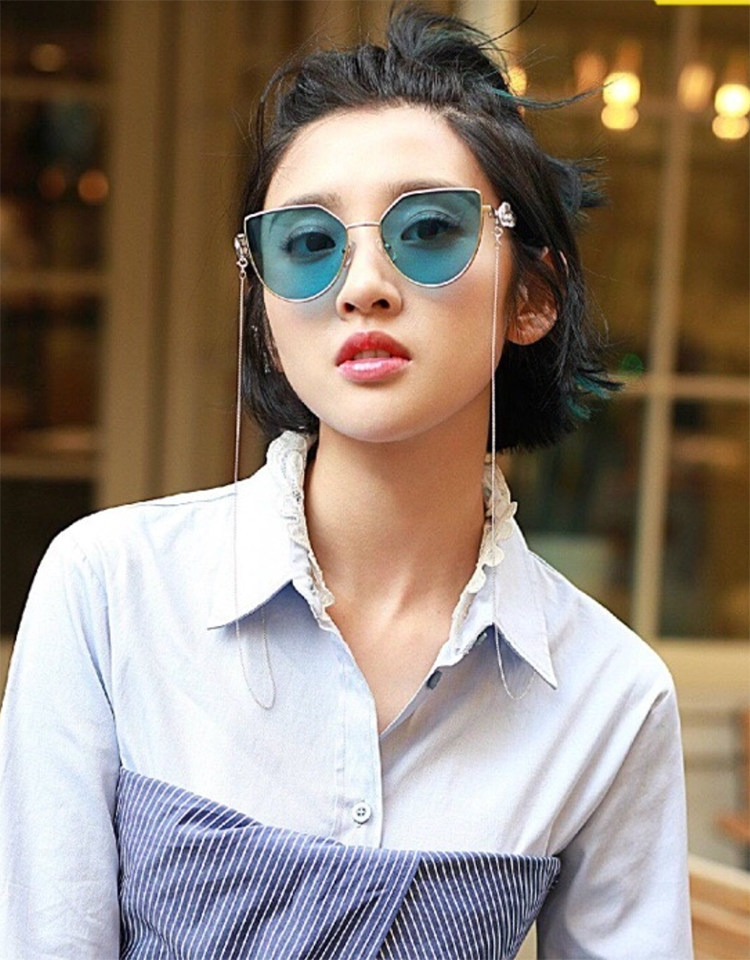 花儿与少年宋祖儿同款墨镜唐艺昕赵丽颖羽毛翅膀韩版情侣太阳眼镜