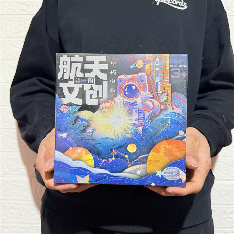正版玩漫者太空创想航天文创艺术益智拼图地板拼画3D立体拼插模型