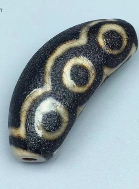 男女款玛瑙六眼牛角吊坠