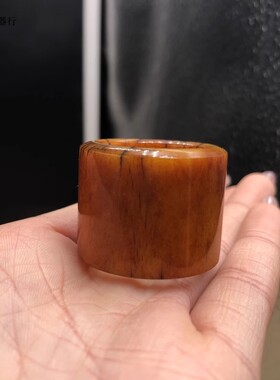 文玩收藏真品天然西藏老牦牛骨扳指吊坠指环女男款饰品戒子跑环