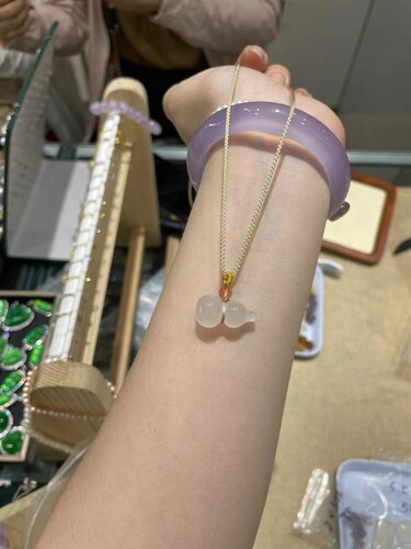 {福禄}天然冰种玉髓葫芦吊坠 平口玉石葫芦挂坠宝宝女士拇指葫芦
