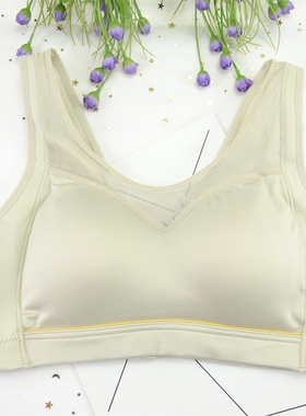 富嘉嘉913女内衣BC杯无钢圈运动抹胸背心式蚕丝蛋白瑜伽透气文胸