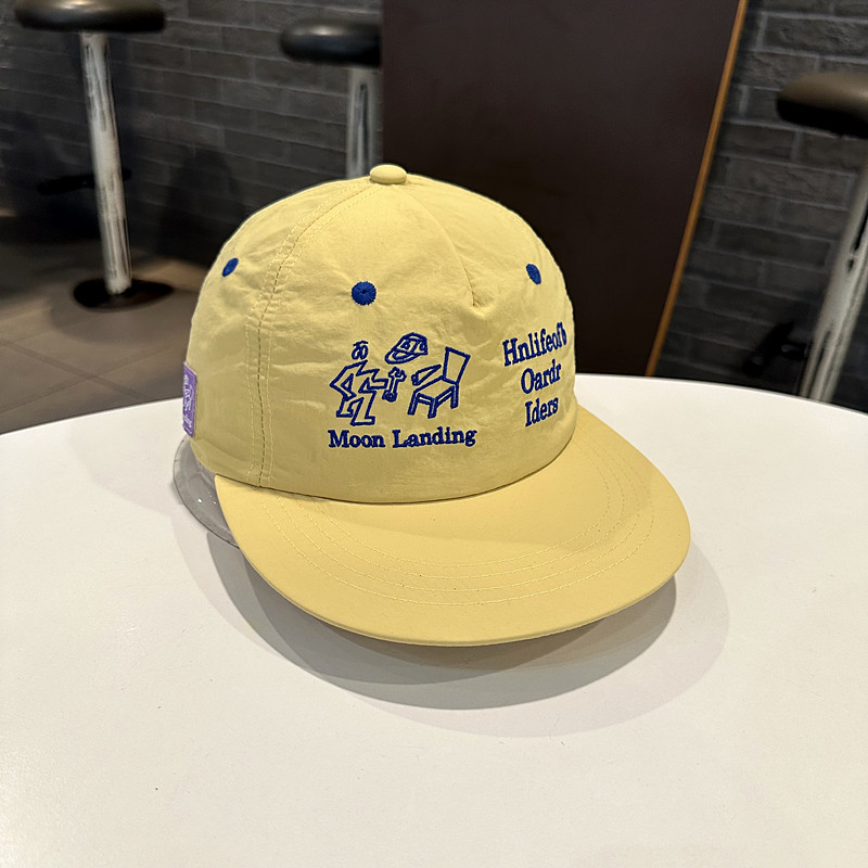 字母夏季速干防晒遮阳平檐帽