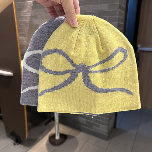 瓜皮帽针织帽街头时尚百搭女秋冬