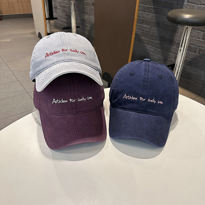 棒球帽女韩版简约小字母百搭水洗弯檐帽街头青年情侣春夏季出游男,服饰配件/皮带/帽子/围巾,帽子,淘宝优惠券,粉丝福利购,淘宝优惠卷