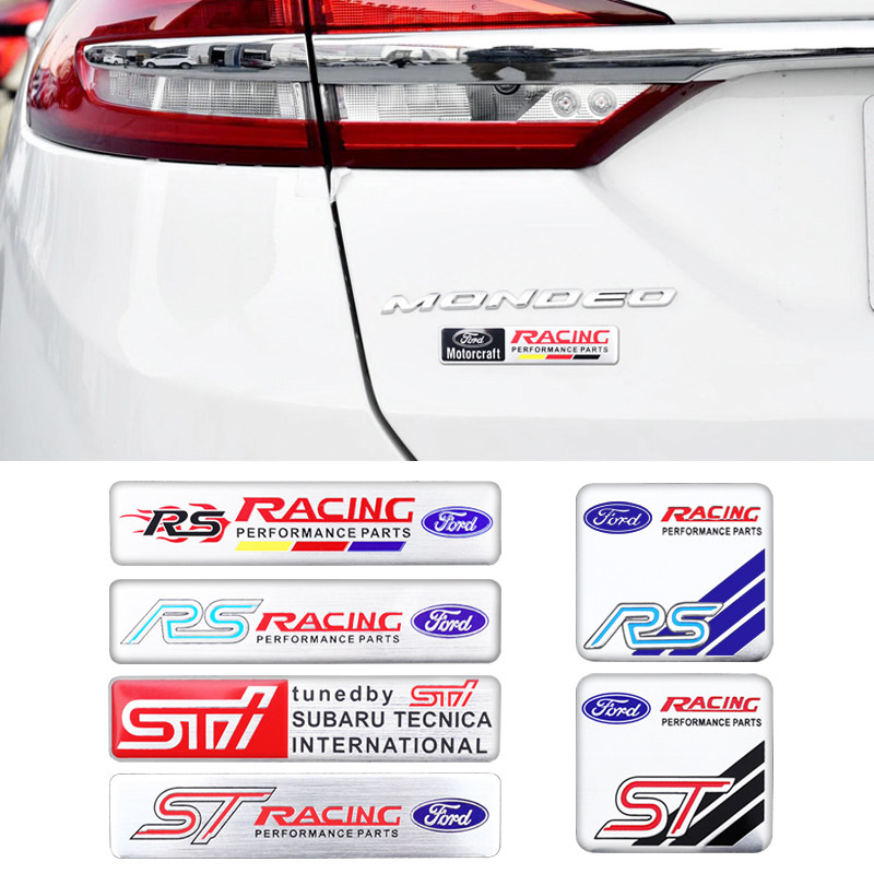 适用于福特蒙迪欧福克斯福睿斯探险者金属车标划痕遮挡装饰车贴