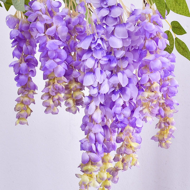 仿真紫藤花巨型阿勃勒长花枝绢花