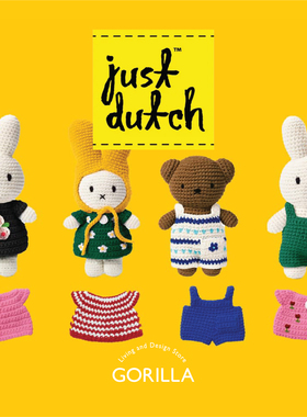 正品进口荷兰Just Dutch手工编织Miffy米菲公仔联名系列博物馆版