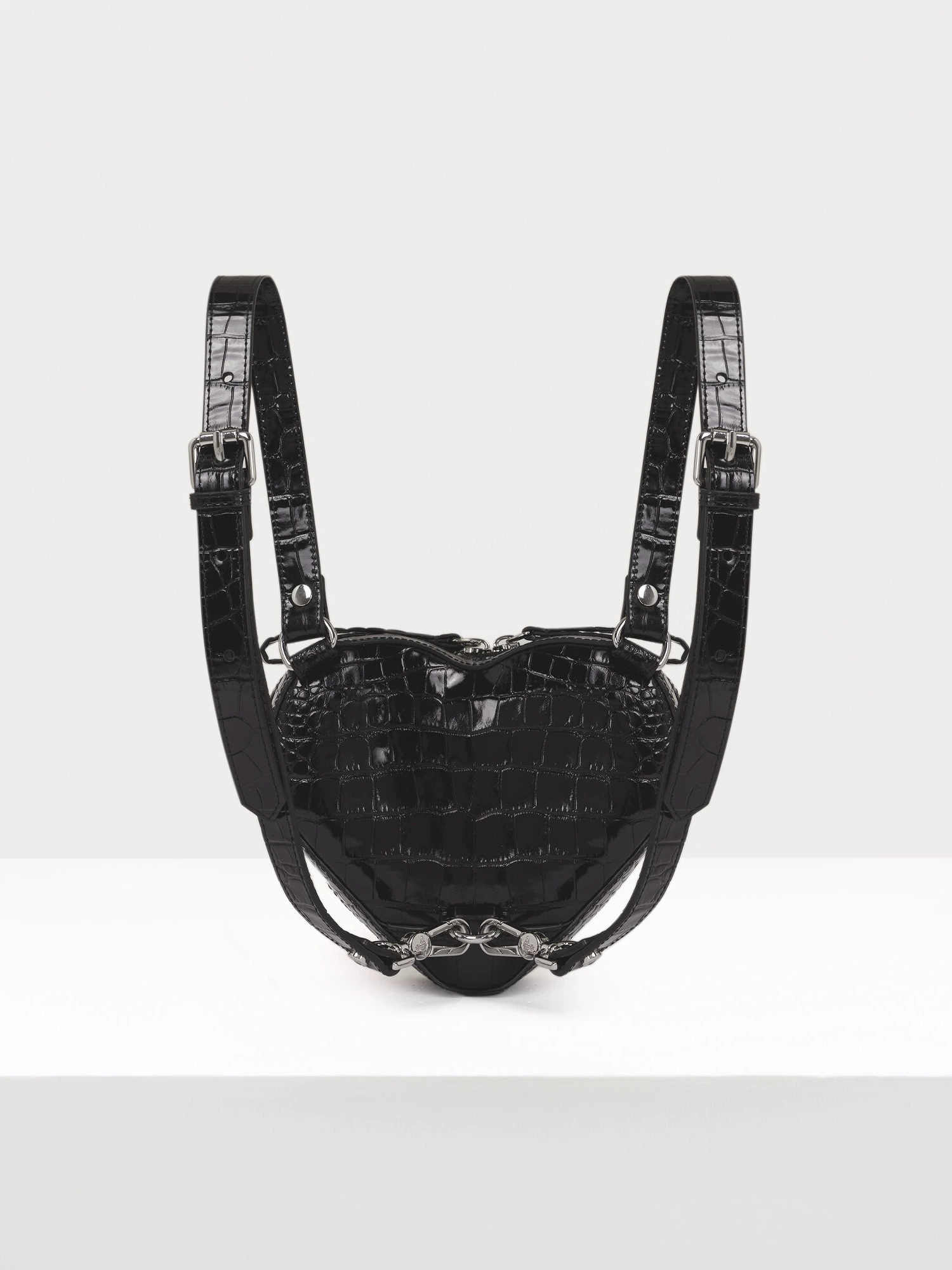 Подлинный рюкзак из кожи с узором крокодила Queen Mother Ella от Vivienne Westwood