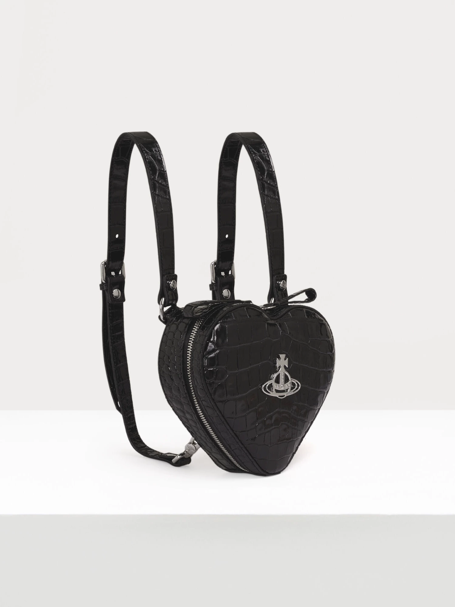 Подлинный рюкзак из кожи с узором крокодила Queen Mother Ella от Vivienne Westwood