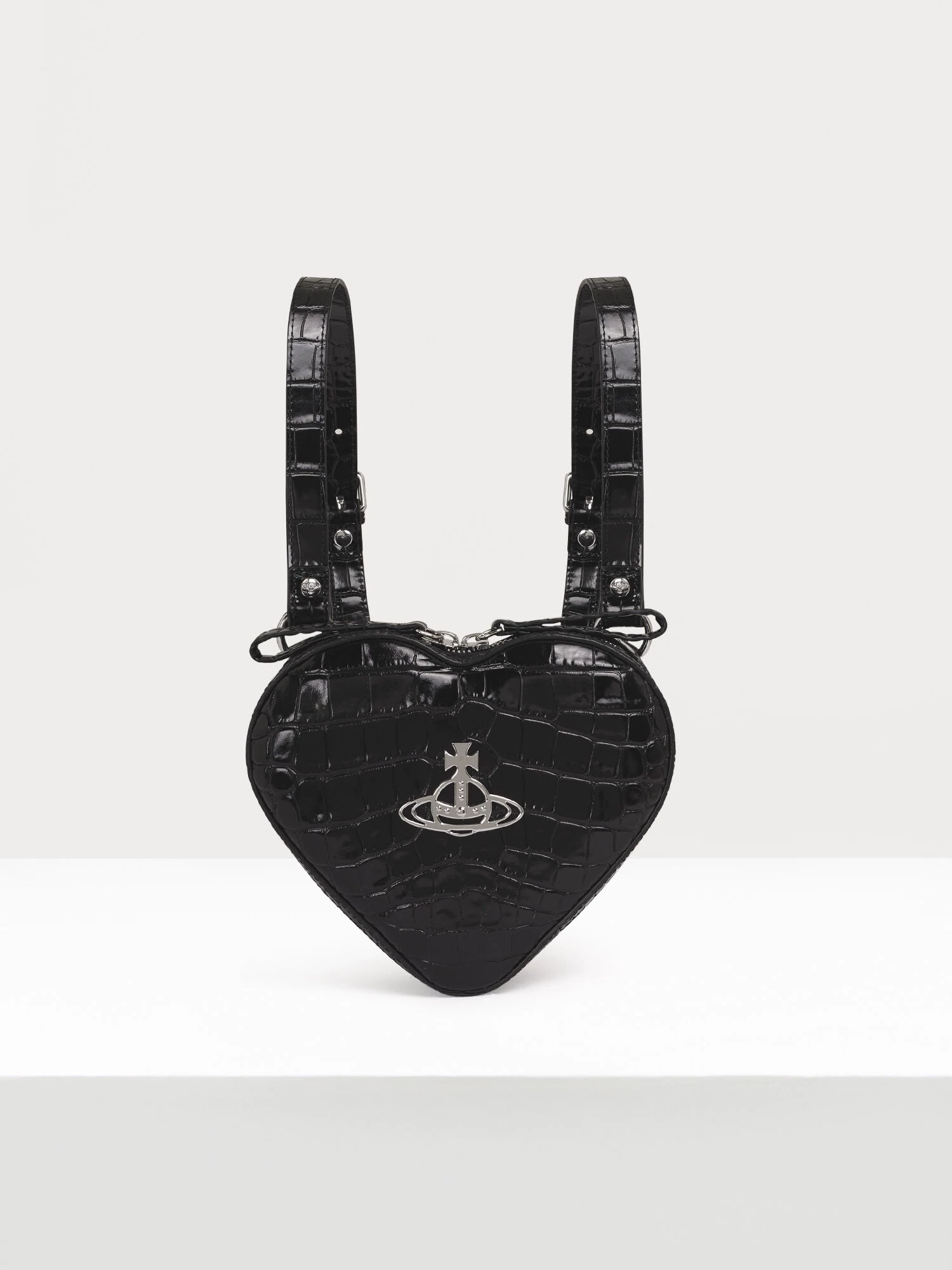 Подлинный рюкзак из кожи с узором крокодила Queen Mother Ella от Vivienne Westwood