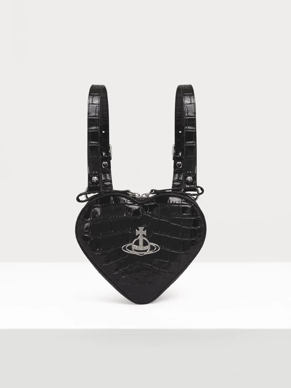 Подлинный рюкзак из кожи с узором крокодила Queen Mother Ella от Vivienne Westwood