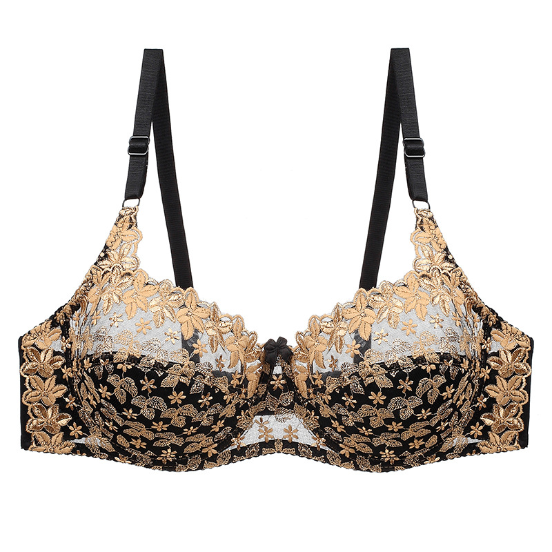 舒适透气性感蕾丝文胸内衣超薄杯