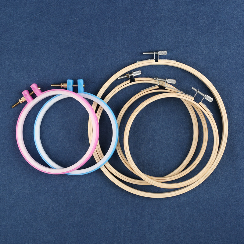 绣绷diy刺绣工具绣圈绣花绷相框手工圆形十字绣架子撑子 王的手创