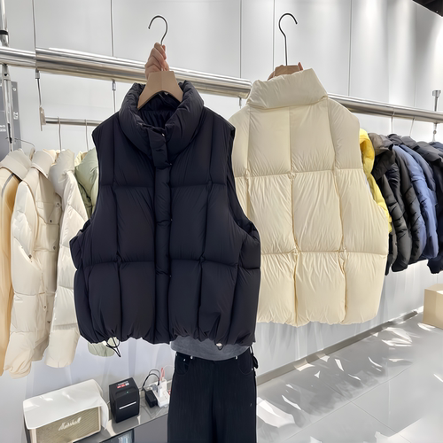 胖mm大码新款棉服马甲女秋冬新款宽松百搭羽绒棉马夹背心坎肩615