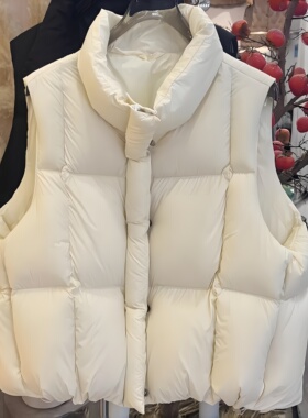 胖mm大码羽绒棉服马甲背心女秋冬新款百搭坎肩气质宽松外套615