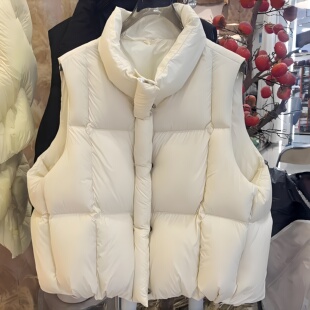 胖mm大码 百搭坎肩气质宽松外套615 羽绒棉服马甲背心女秋冬新款