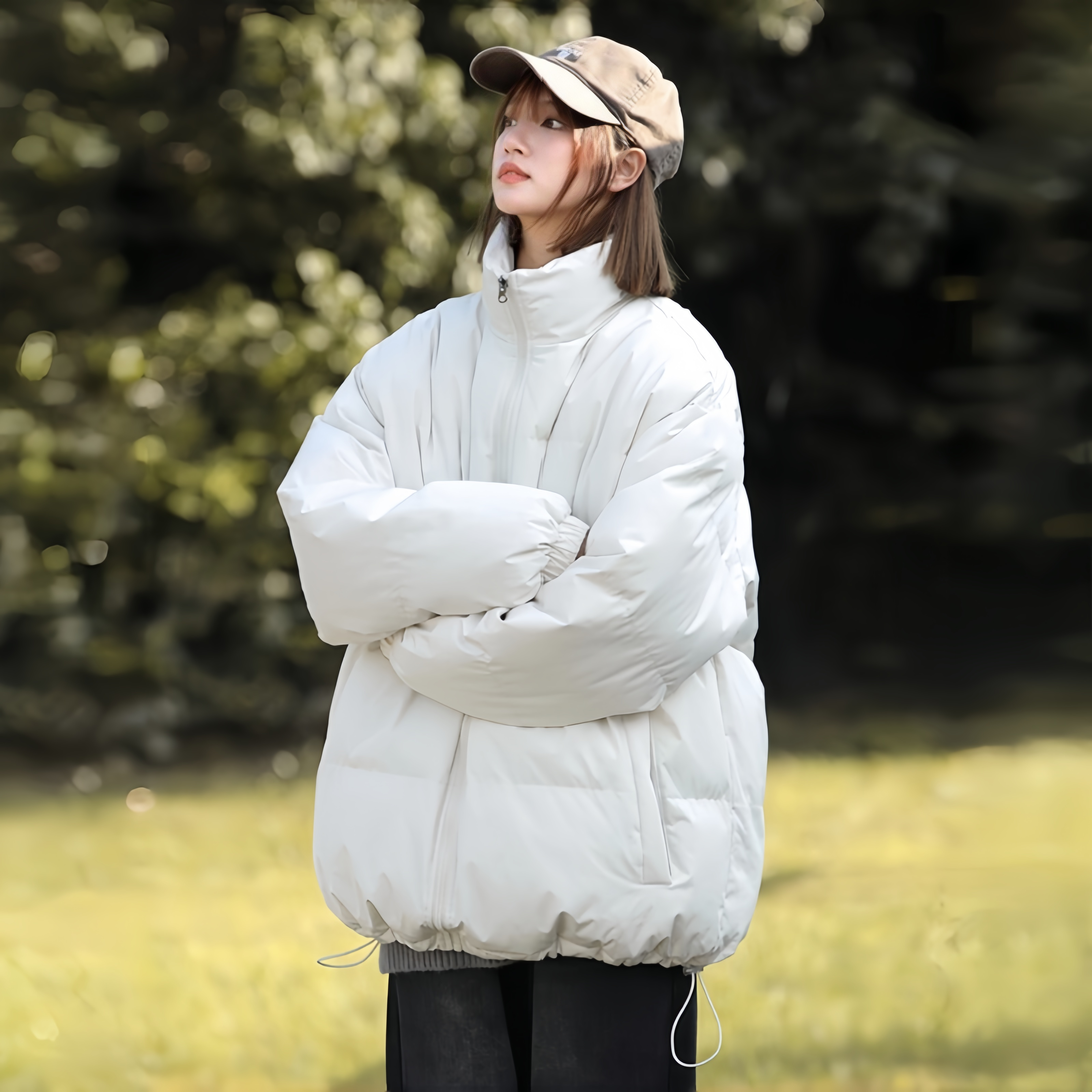 胖妹妹加肥加大码羽绒棉服女秋冬棉衣/棉服