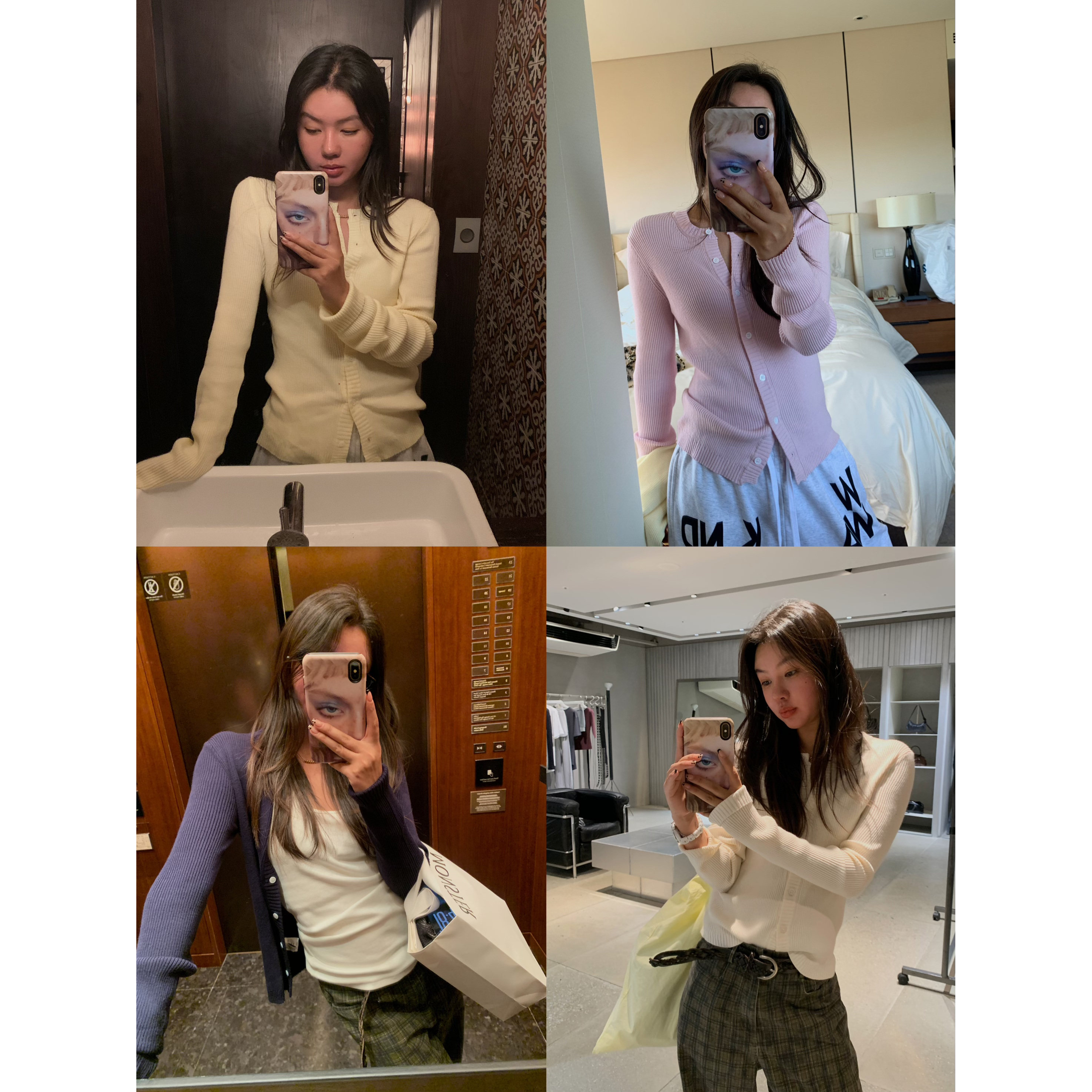 百搭日常多色开衫毛衣外套