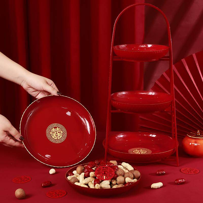果盘架结婚水果盘客厅茶几家用干果盘点心茶点零食手提三层托盘架,节庆用品/礼品,创意礼盒/礼品套组,淘宝优惠券,粉丝福利购,淘宝优惠卷