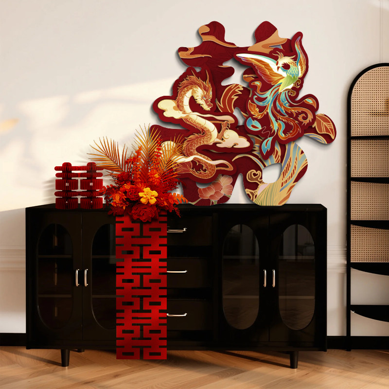 立体喜字龙凤喜庆装饰婚房氛围墙贴床头客厅背景边柜摆件拍照布置,节庆用品/礼品,喜字/剪纸/贴纸,淘宝优惠券,粉丝福利购,淘宝优惠卷