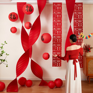 2026新年装饰品挂件马年元旦过年店铺开门红幼儿园场景氛围感布置