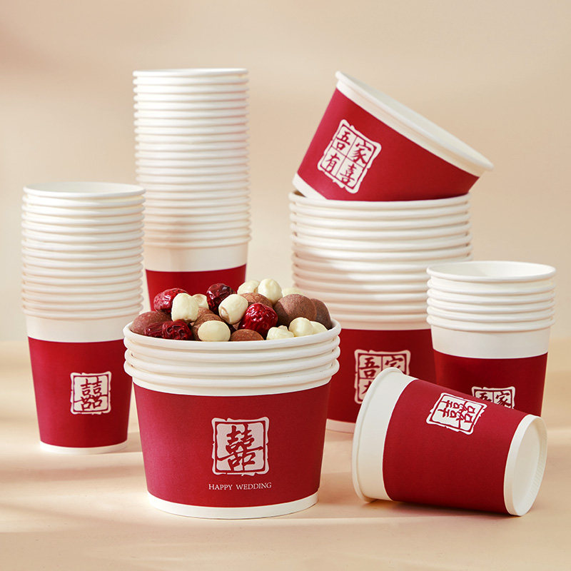 婚宴加厚红碗结婚一次性纸碗喜碗食品级家用纸碗筷套装婚庆礼全套,节庆用品/礼品,创意礼盒/礼品套组,淘宝优惠券,粉丝福利购,淘宝优惠卷