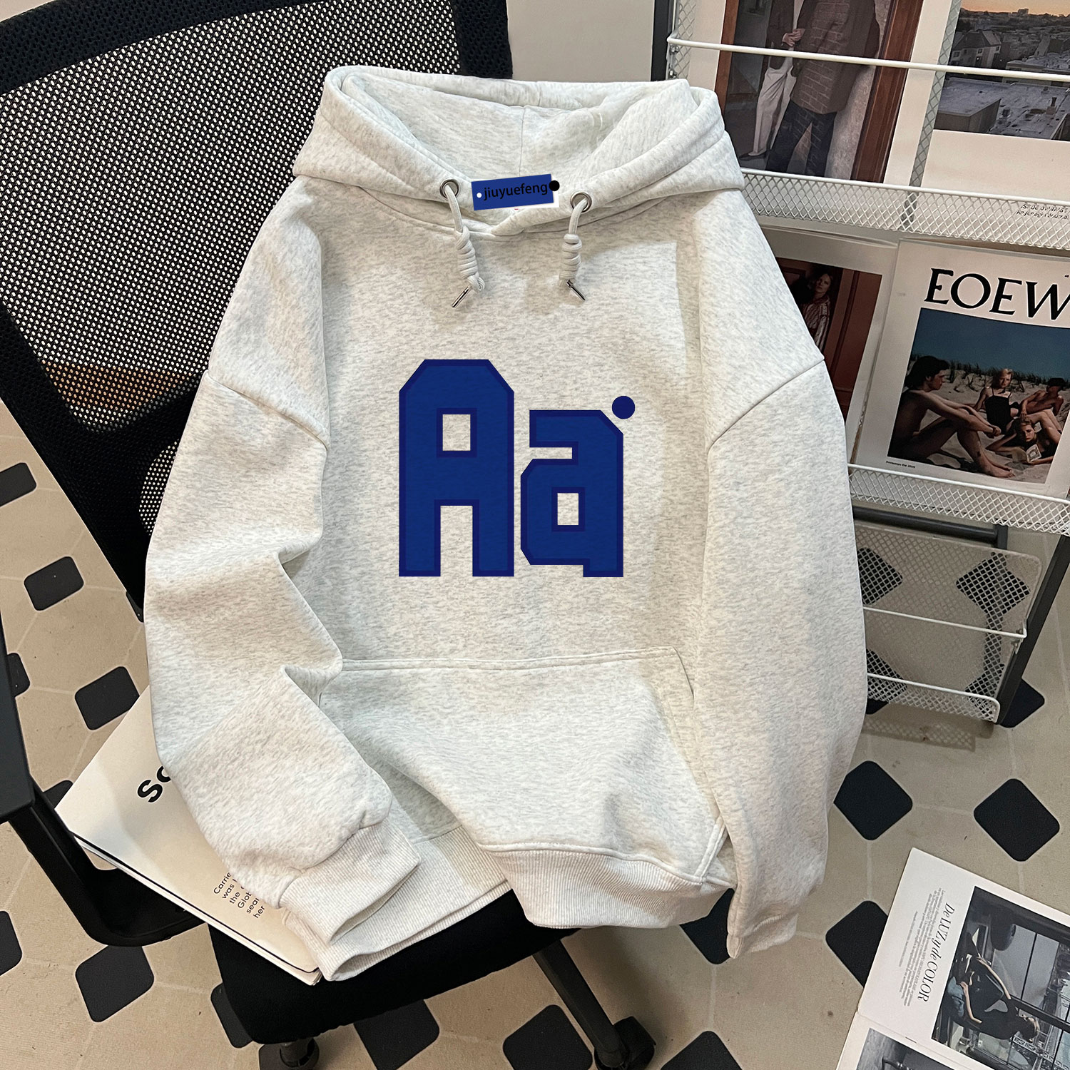 美式重磅连帽卫衣男款春秋休闲