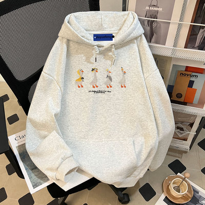 重磅棉潮流连帽卫衣男生春秋冬季