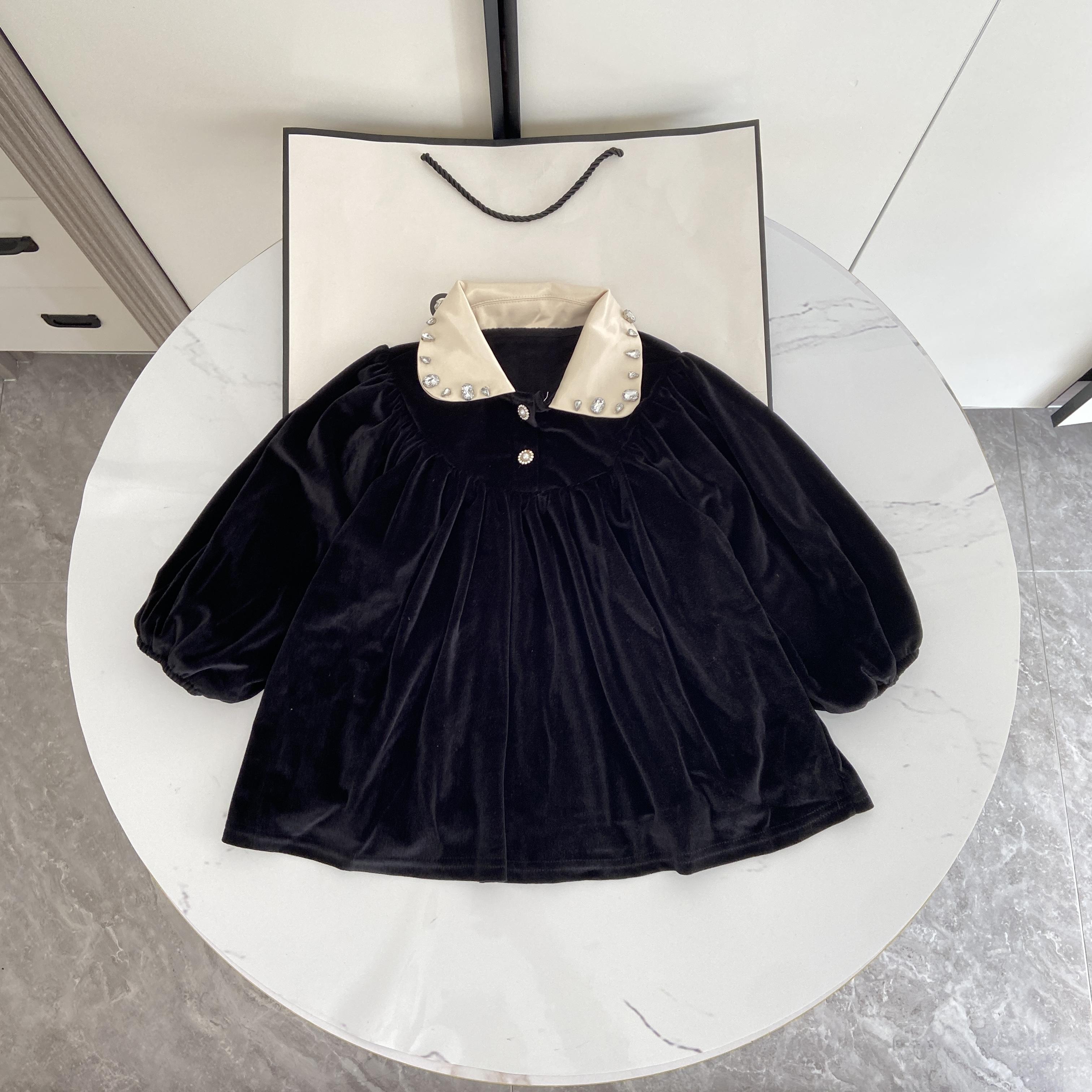 翻领日常基础包装公主洋气赫本风