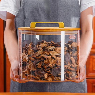 陈皮茶叶储存罐食品级PET塑料密封罐花鱼胶亚克力大口商用展示瓶