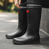 高筒束口防水防滑雨靴厚底耐磨胶鞋 男士 工作工地雨靴 雨鞋 欧系雨鞋