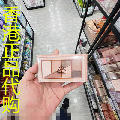 香港正品代购3CE/三熹玉珠光+哑光易晕染叠叠乐眼影盘-01-玫瑰木