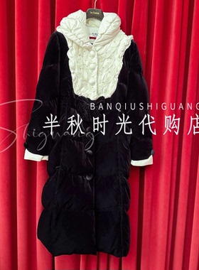 （小魔女）LF25D41DC156原5695Lefame拉飞姆25冬丝绒长羽绒服