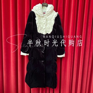 (小魔女)LF25D41DC156原5695Lefame拉飞姆25冬丝绒长羽绒服