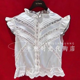 蝴蝶结绣花上衣LF26X01SB060原1995 LeFame拉飞姆2026夏装