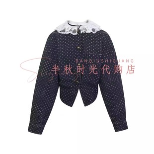 LeFame拉飞姆2026春装波点牛仔短外套FF26C51NC197原2395